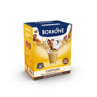 16 capsule Borbone COMPATIBILI con macchine a marchio Lavazza®* A Modo Mio®* - Bevanda solubile CORTADO al gusto caffè macchiato - Il Caffeario 1996