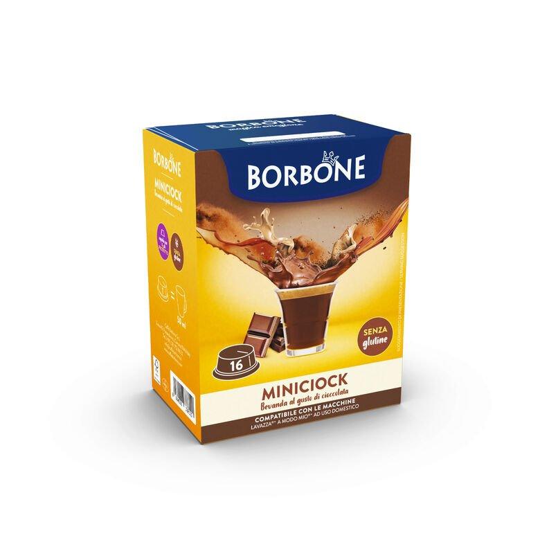 capsule Borbone COMPATIBILI con macchine a marchio Lavazza®* A Modo Mio®* - Bevanda solubile MINICIOK al gusto di cioccolata - Il Caffeario 1996