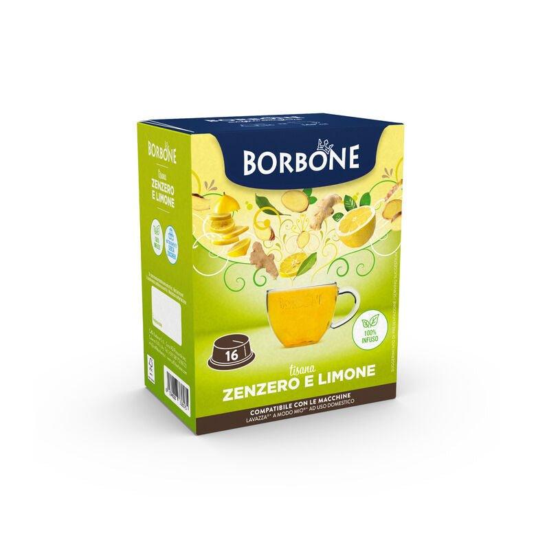 capsule Borbone COMPATIBILI con macchine a marchio Lavazza®* A Modo Mio®* - Tisana ZENZERO e LIMONE - Il Caffeario 1996