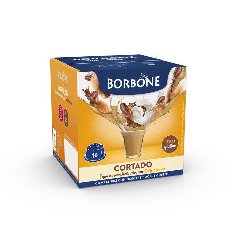 Capsule Borbone dolce gusto cortado 16 pz Per Bevanda Solubile Al Gusto Caffè Macchiato - Il Caffeario 1996