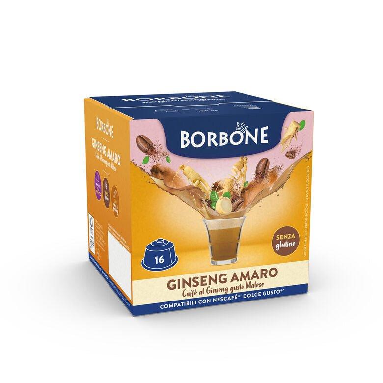 Capsule Borbone dolce gusto per bevanda solubile al ginseng amaro 16 pz - Il Caffeario 1996