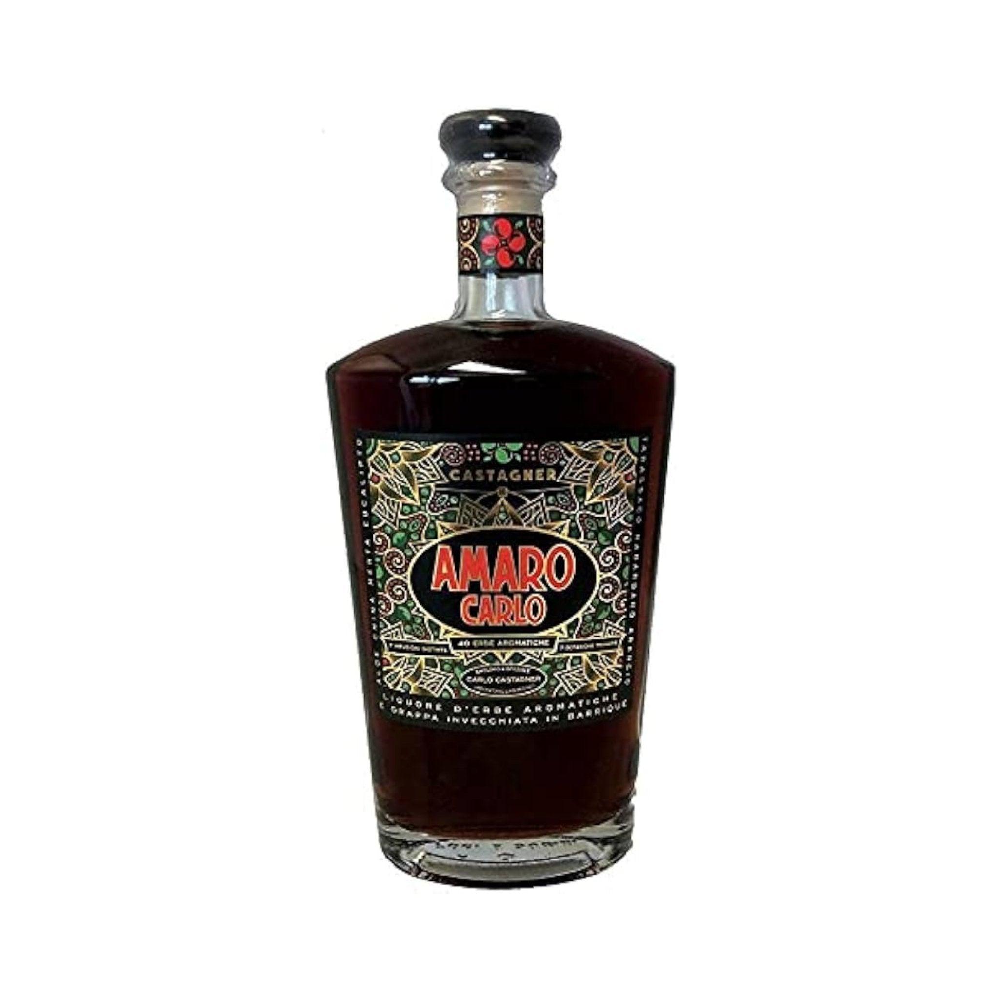 CASTAGNER - AMARO CARLO LIQUORE D'ERBE AROMATICHE E GRAPPA INVECCHIATA - Il Caffeario 1996