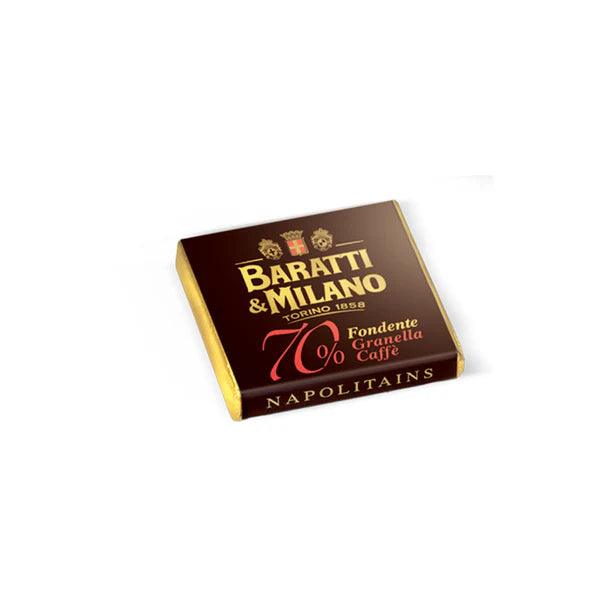 Baratti & Milano Cioccolatini Napolitains Extra Fondente 70% Con Granella Di Caffè