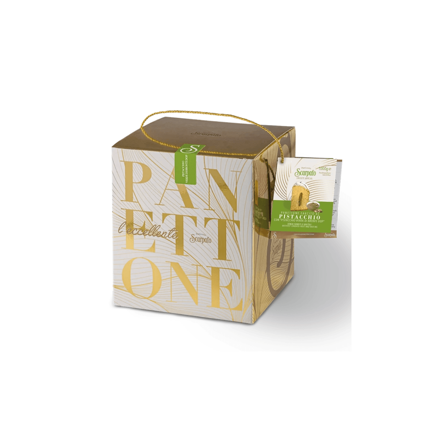 Scarpato Panettone al Pistacchio verde di Bronte DOP